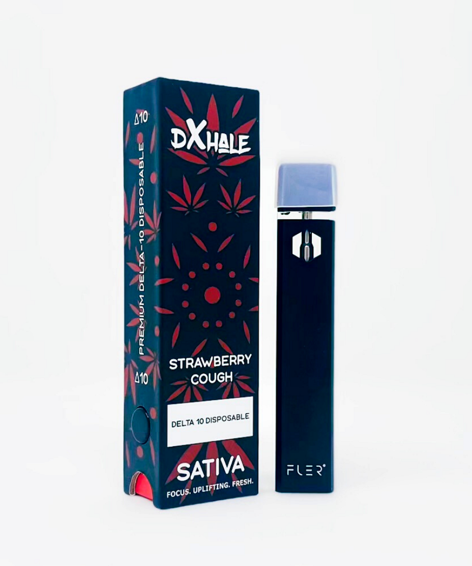 Delta 10 THC Disposable – DXHALE – Strawberry Cough